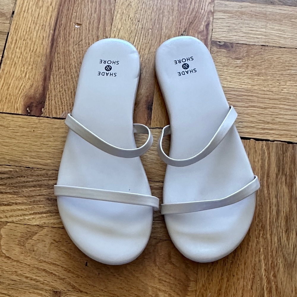Shade & Shore Cream Women's Sandals